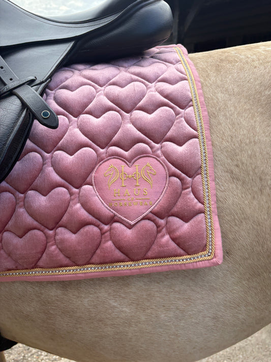 Valentina Collection Saddle Pad - Blush - Jump - PREORDER