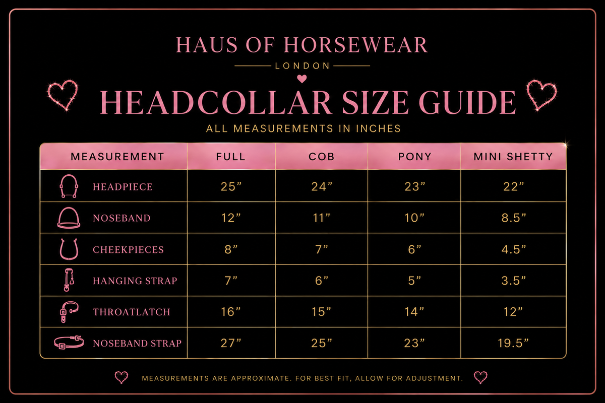 Signature Leather Crystal Headcollar