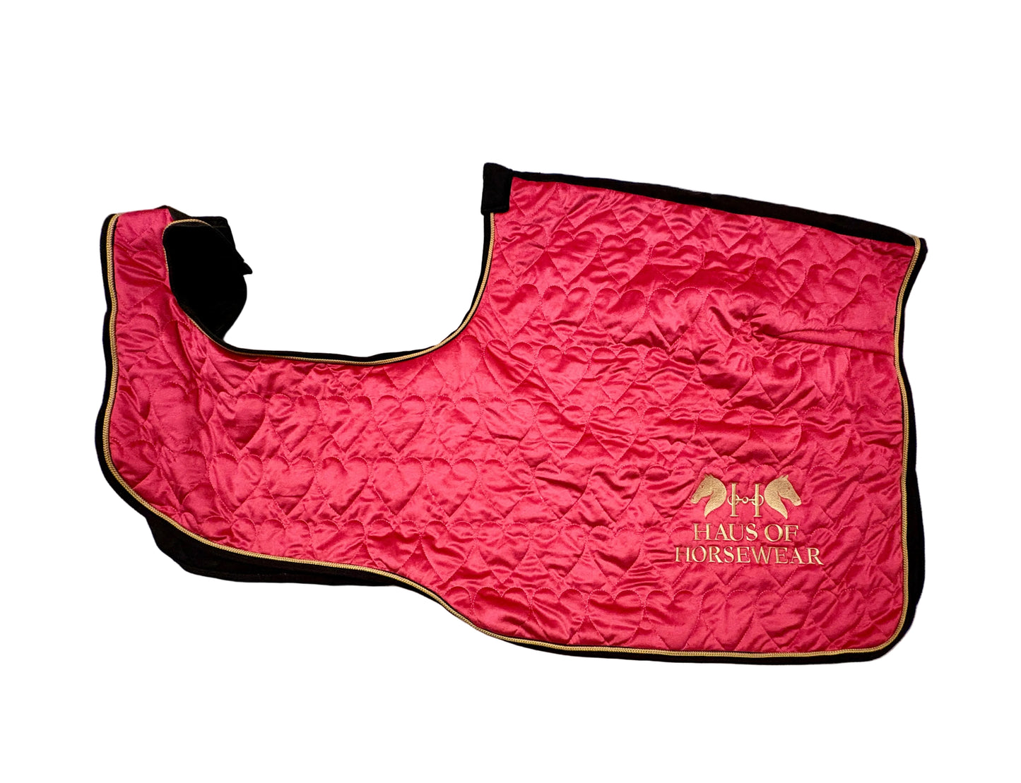 Haus of Horsewear Luxury Velvet Heart Quilted Exercise Sheet