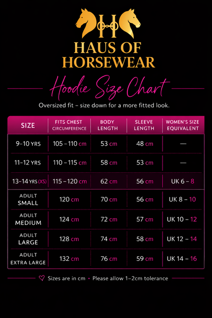 Haus of Horsewear Faux Fur Lined Logo Hoody