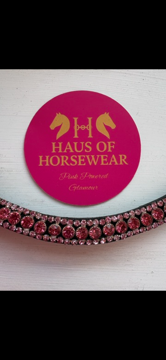 Haus of Horsewear ‘Posey’ Three Row Crystal Browband