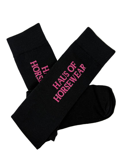 Haus of Horsewear Black riding socks