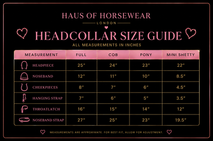 Signature Leather Crystal Headcollar