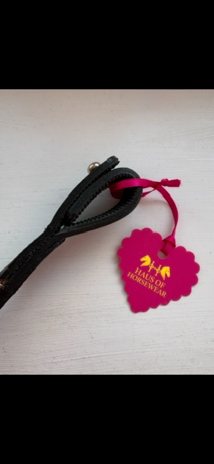 Tulip single row crystal 13 inch mini horse browband detail