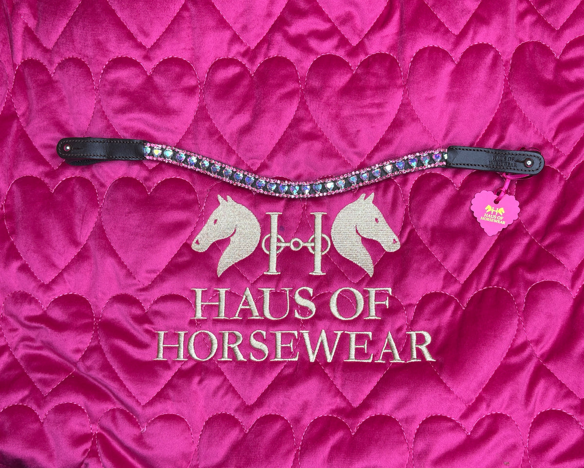 Crystal Heart 'Queenie' Browband - IMPERFECT