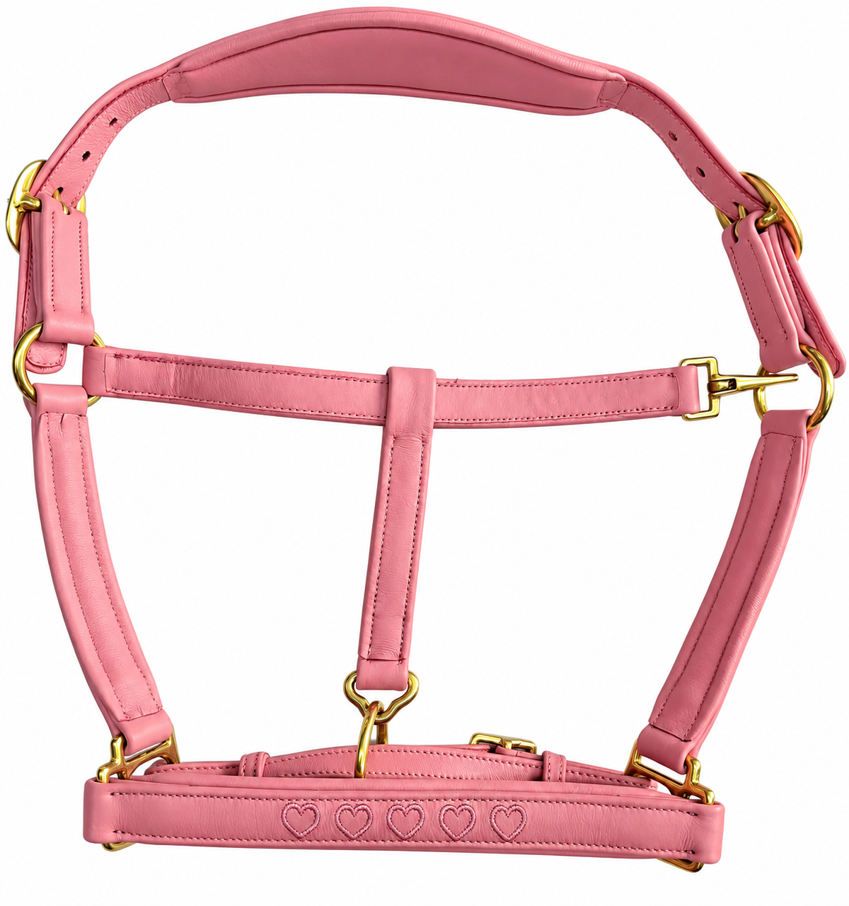 Valentina Heart Stitched Leather Headcollar