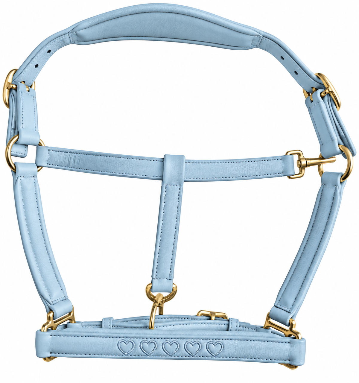 Valentina Heart Stitched Leather Headcollar