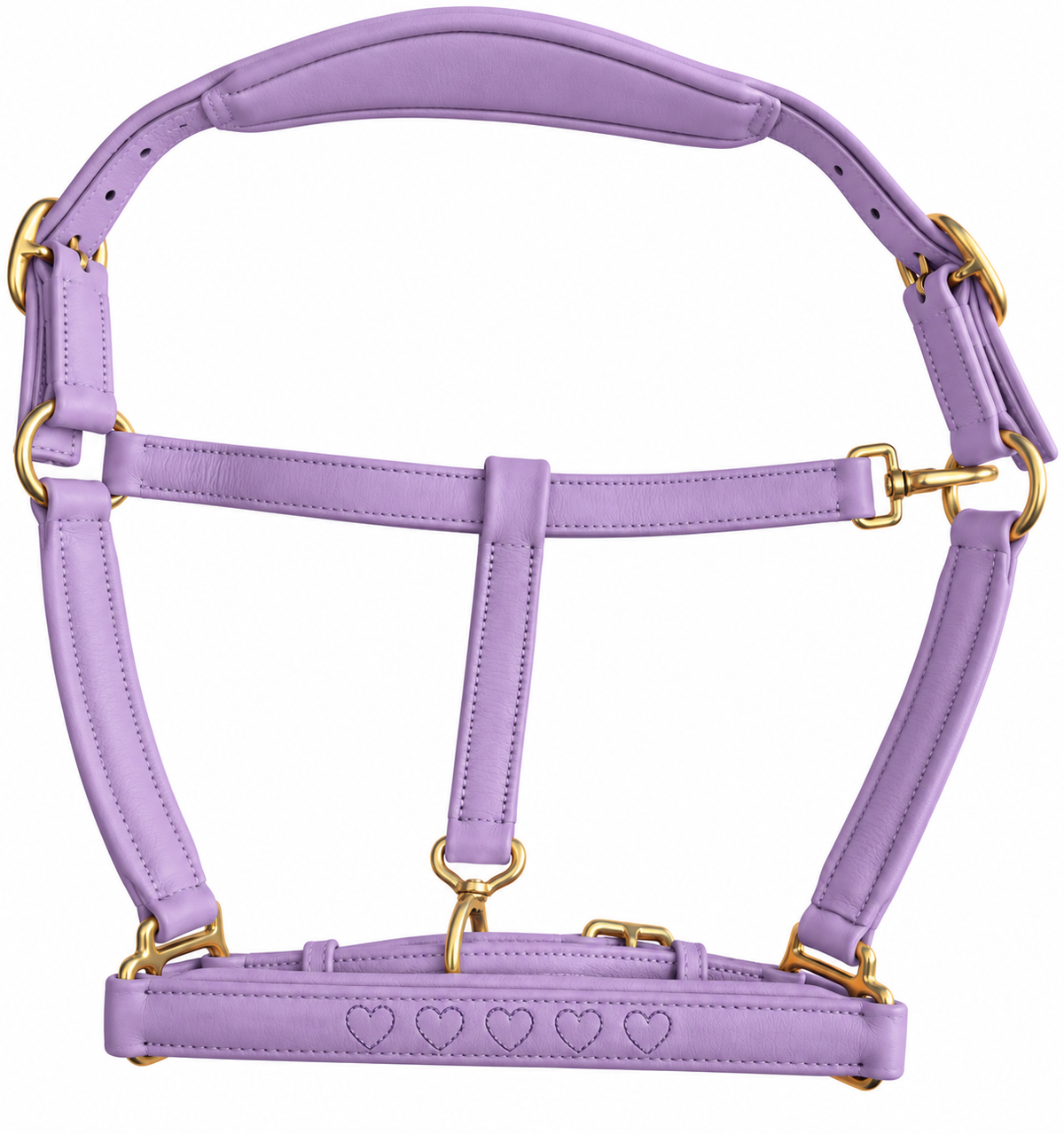 Valentina Heart Stitched Leather Headcollar
