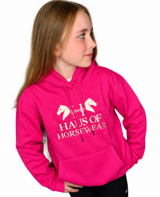 Haus of Horsewear Faux Fur Lined Logo Hoody