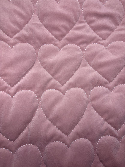 Haus of Horsewear Luxury Velvet Heart Quilted Exercise Sheet