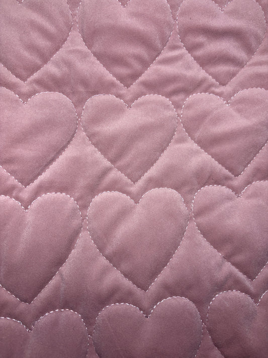 Haus of Horsewear Luxury Velvet Heart Quilted Exercise Sheet