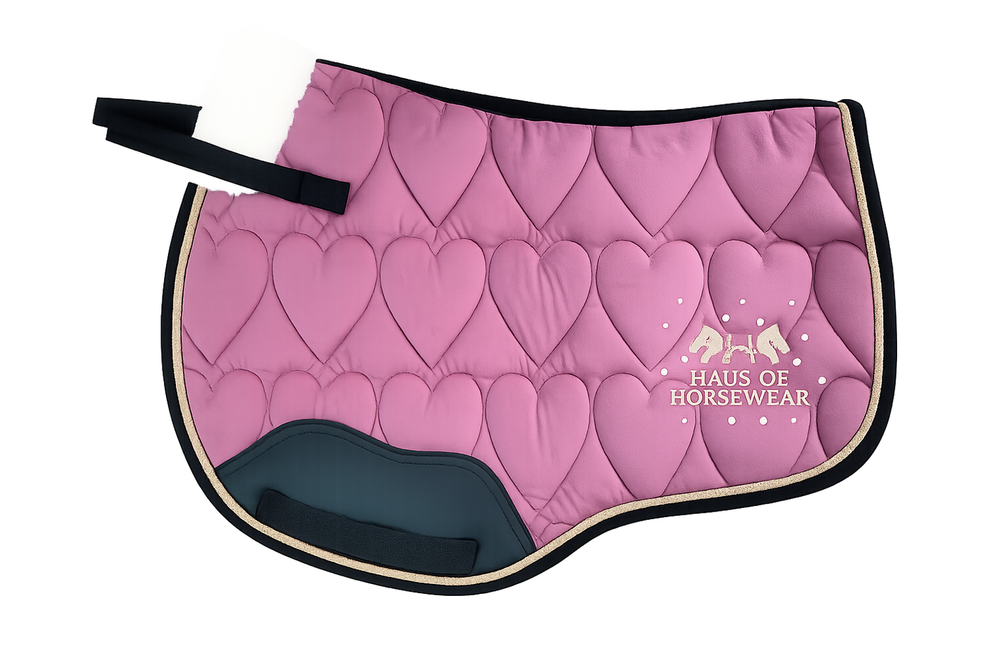 Haus of Horsewear Velvet Heart Quilted Saddle Pad  - Jump