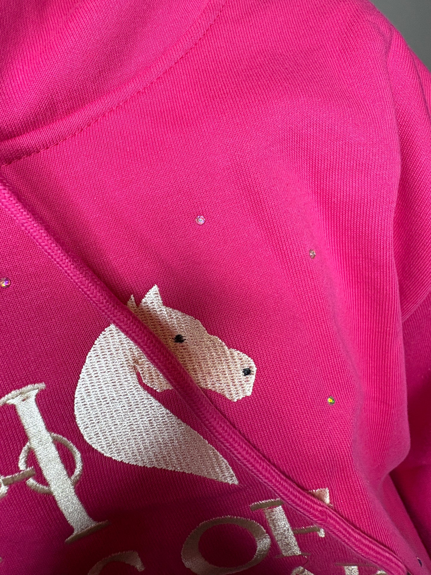 Haus of Horsewear Faux Fur Lined Logo Hoody