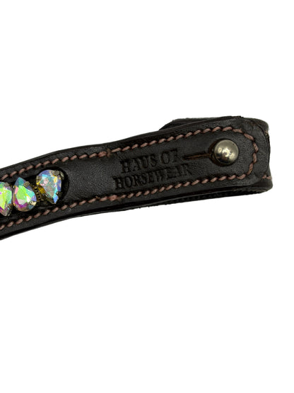 'Bonnie" White Pear Crystal Browband IMPERFECT